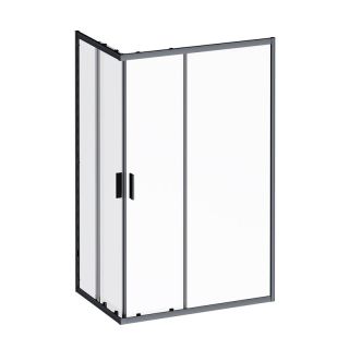 Душевой уголок AM.PM Gem W90G-403-120280-BT профиль черный 120х80 см